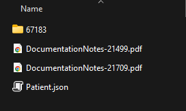 Export zip folder structure