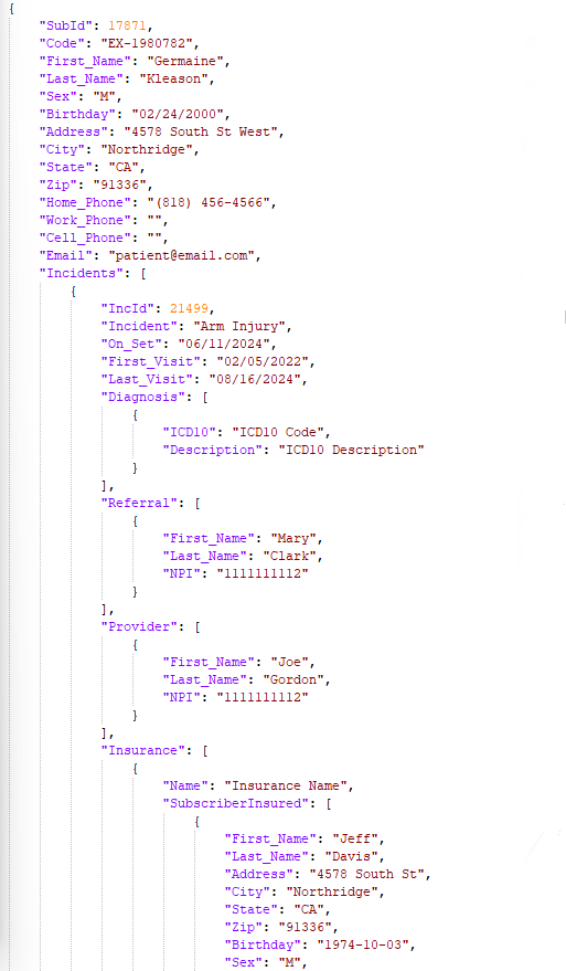 JSON Data View